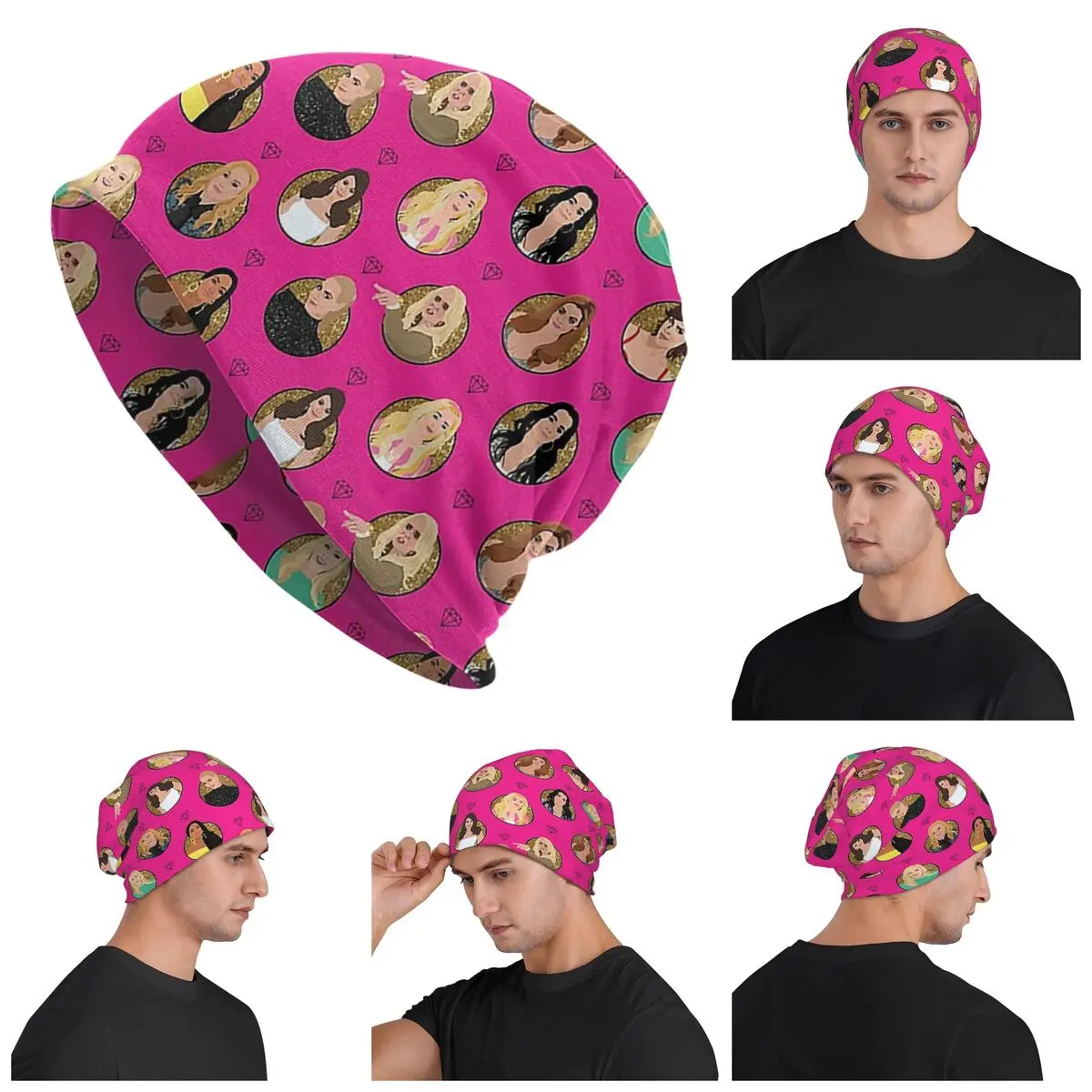 

Real Housewives Of Beverly Hills All Stars (RHOBH) Warm Knitted Cap Fashion Bonnet Hat Autumn Beanies Hats for Men Women Adult