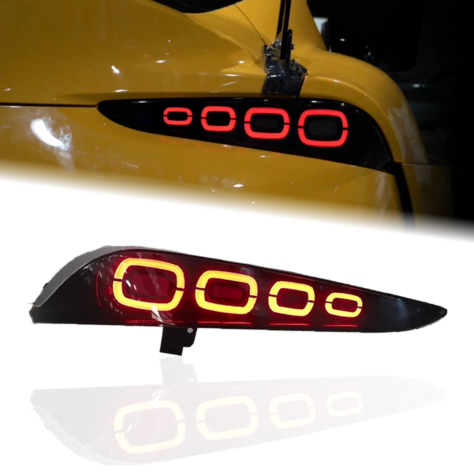 HOSI led taillights Car tail lamp Autoparts Led rear light 2021 lamp For toyota supra A91 car accessories