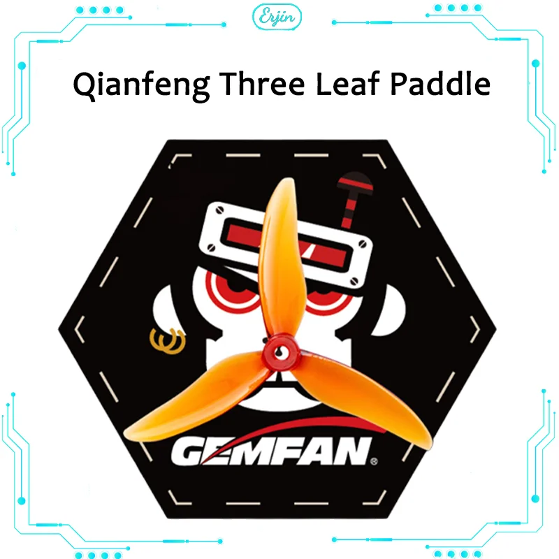 8pcs Qianfeng Three Leaf High Speed Propeller Gemfan Gf 51499 5-inch Forward And Reverse Propeller Fpv Racing Through