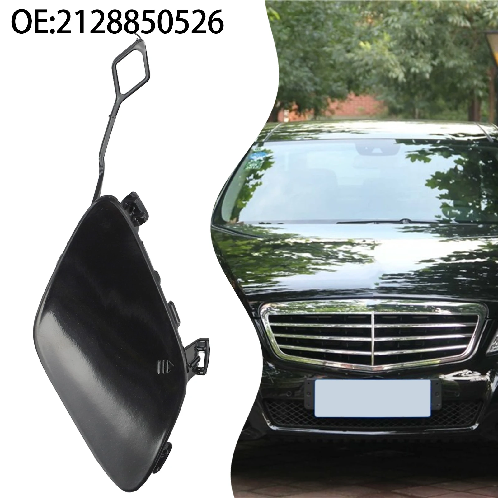 

Автомобильная крышка, передний бампер, фаркоп, послепродажный буксирный чехол, простой процесс установки для Mercedes E-class