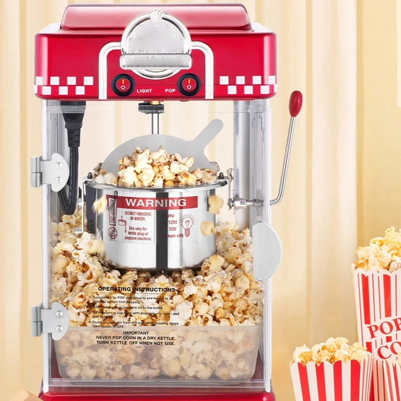 Commercial Fully Automatic Electric Heating Spherical Popcorn Machine Household Small Children's Popcorn Machine