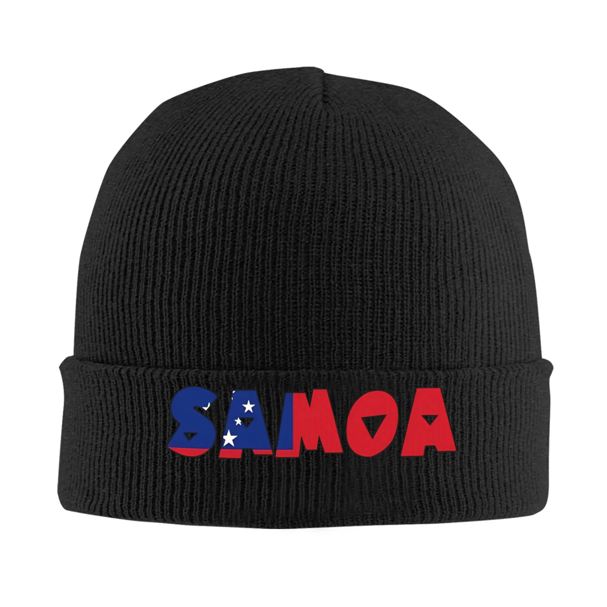 Samoa  Bonnet Hats  Beanie Hats Autumn Design Knit Hat Trendy Unisex Adult Outdoor Thermal Elastic Cap