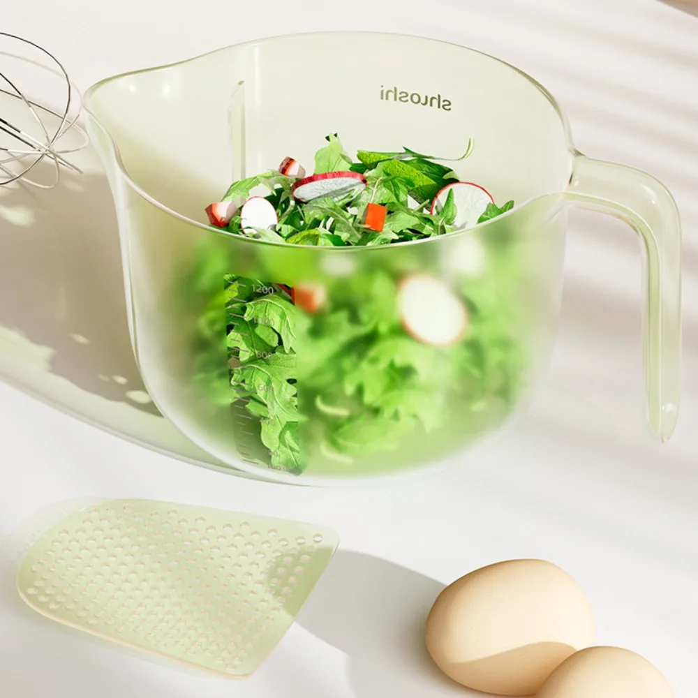 Equipped with Filter Plate Filter Measuring Cup Built-in Filter Plate Easy Filtering Strainer Bowl Food Grade