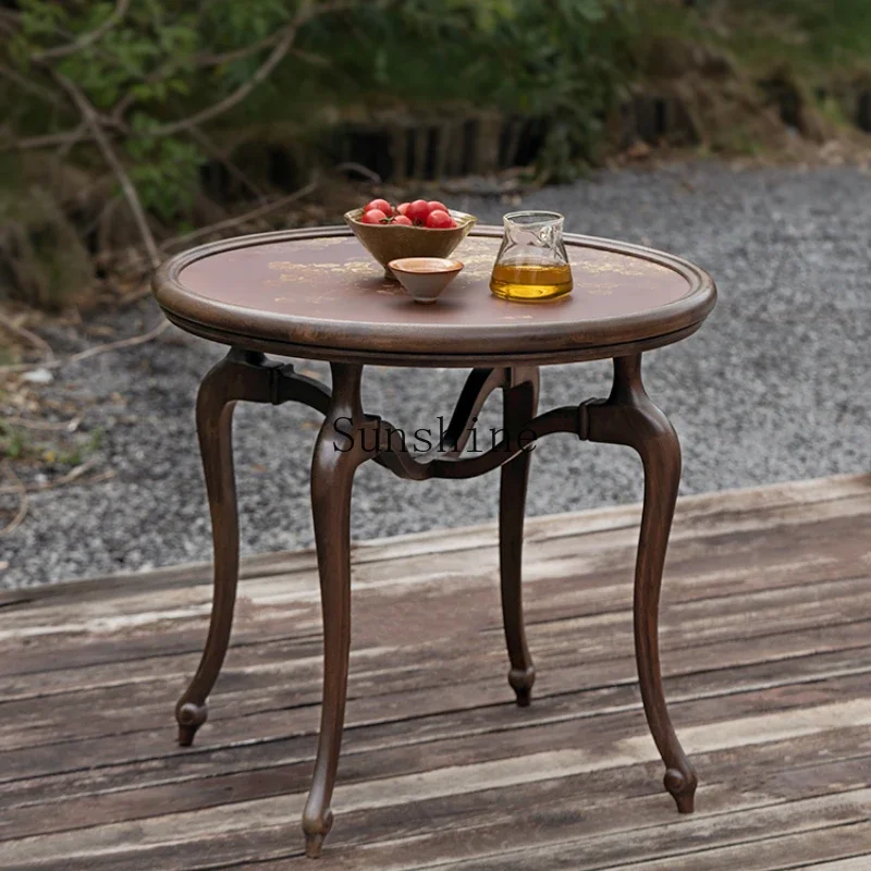 

Crane foot table Living room tea table Black walnut solid wood