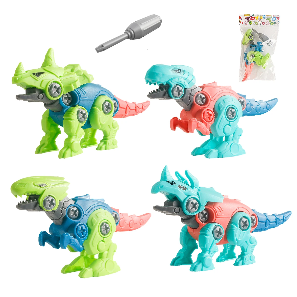 Disassembly and Assembly DIY Dinosaur Early Educational Construction Toys Kids Gift