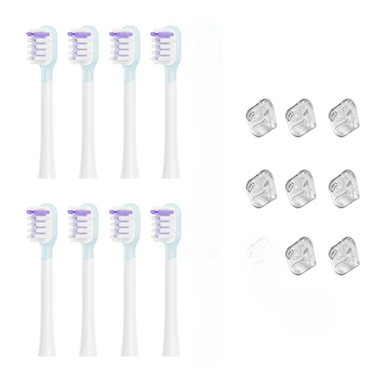 

8 шт. насадки для зубных щеток для Laifen, полный диапазон, сменные насадки для электрических зубных щеток, чистая мягкая белая насадка SE i2 ABS, все версии