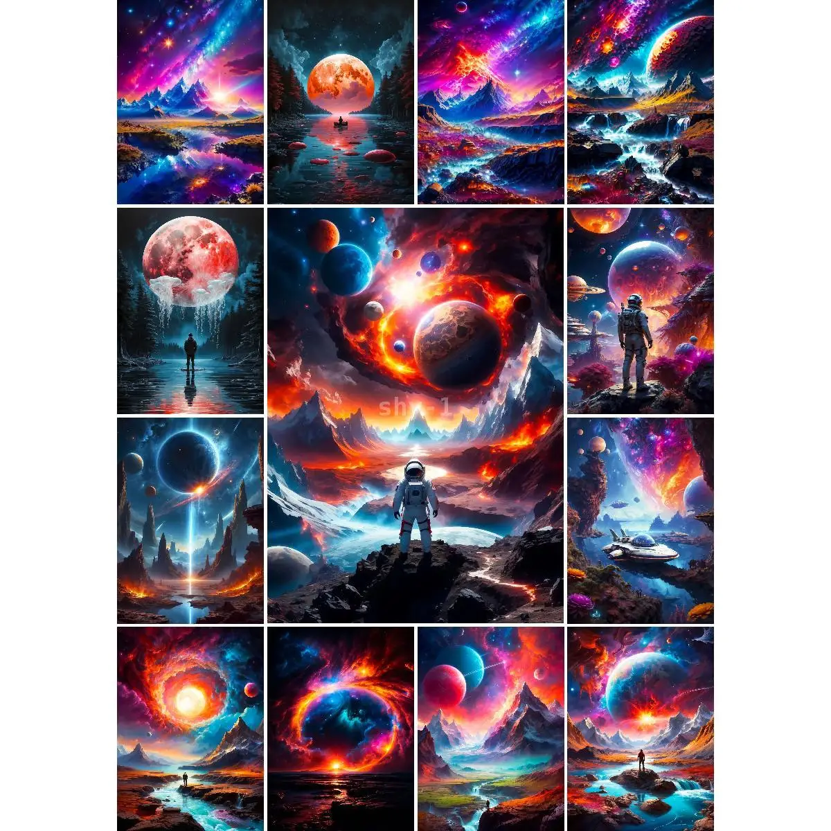 Nebula Wall Art Poster  Modern Abstract Cosmic Print for Interior Design Home Decor Ideal for Living Room  Bedroom Aesthetics