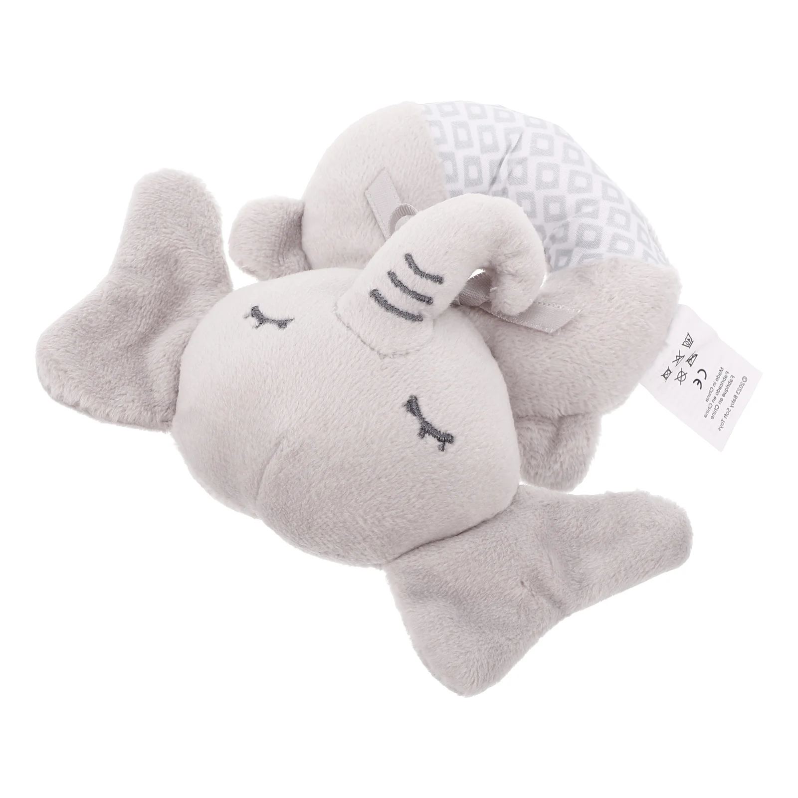 Baby Elephant Sensory For Newborn Tummy Time Teething Ring Elephant Cuddle Infant Grip Play Soother