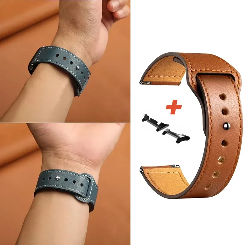 Cinturino per orologio in pelle per Samsung Galaxy Watch 8 Classic 2025 Watch8 cinturini Accessori per Samsung Galaxy Watch 8 40mm/44mm