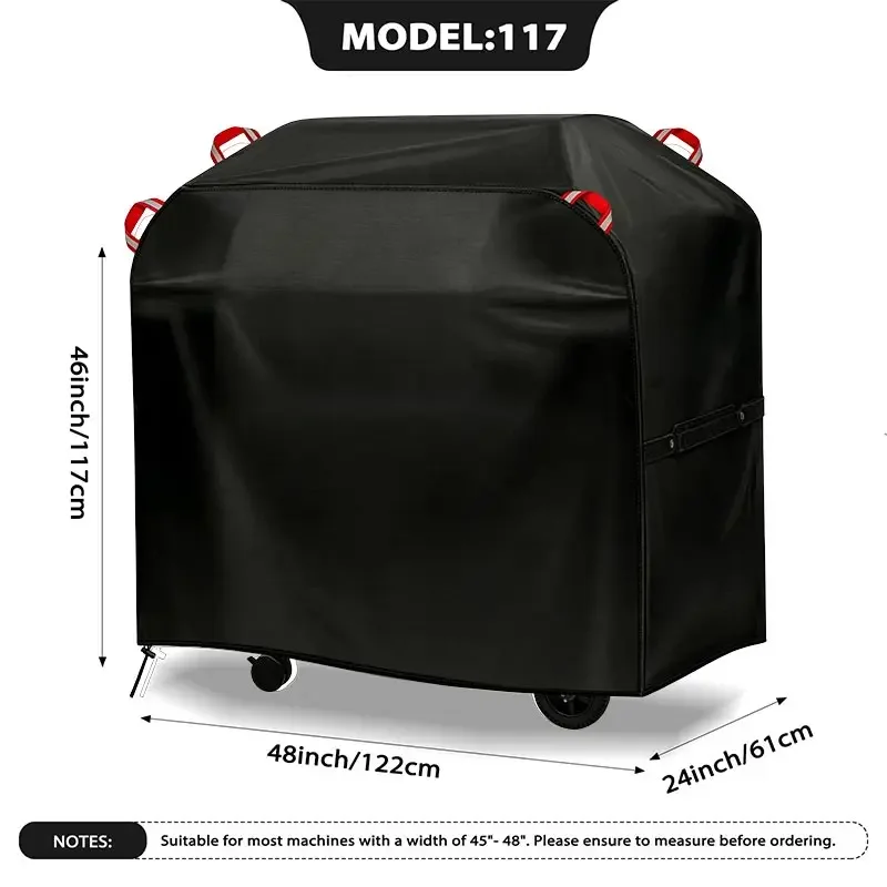210D Silver Coated Cloth Outdoor Barbecue Hood Oven Cover,BBQ Cover Dustproof Gas Charcoal Electric Barbe Heavy Duty Grill Cover view 2
