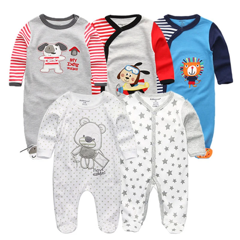 Baby Boy Clothes Multi-Piece Cotton Newborn Baby Romper Boy Girl Clothes Full Sleeve Jumpsuit Baby Pajamas Cartoon 0-12M