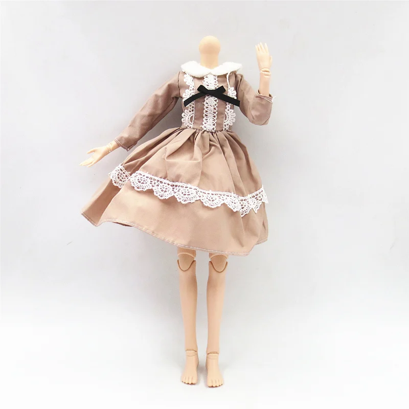 42cm Doll's Clothes 1/4 Bjd Accessories Plaid Skirt/ Cheongsam/ Dress Children Dress Up Toys Gifts