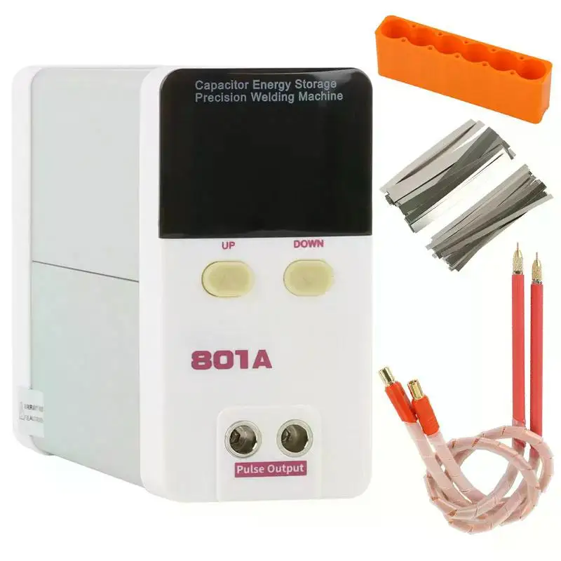 801A Spot Welder 70A Welding Pen Pulse Capacitor Spot Welding Machine For Household DIY Battery Repair 100~240V