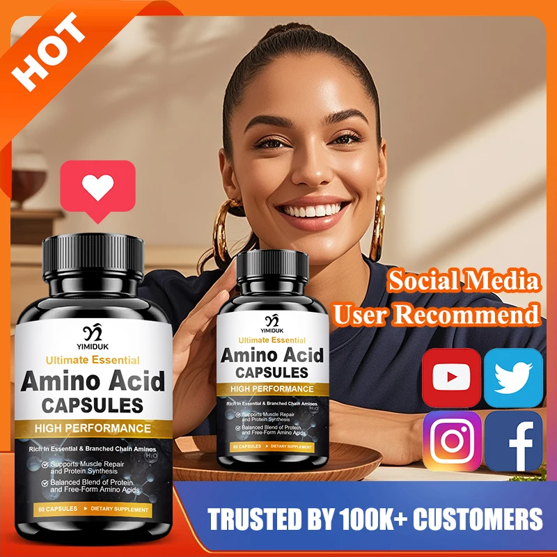 

Advanced Amino Acid Complex Supplement, for Muscle Growth, Boost Energy & Endurance, Reduces Fatigue & Improves Workout