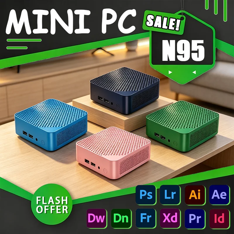 Fast Intel Core N95 16GB RAM 1TB SSD WiFi 6 BT5.2 Special Computer PC Gamer - 2026 Gaming Mini PC - 2026 NEW Gamer