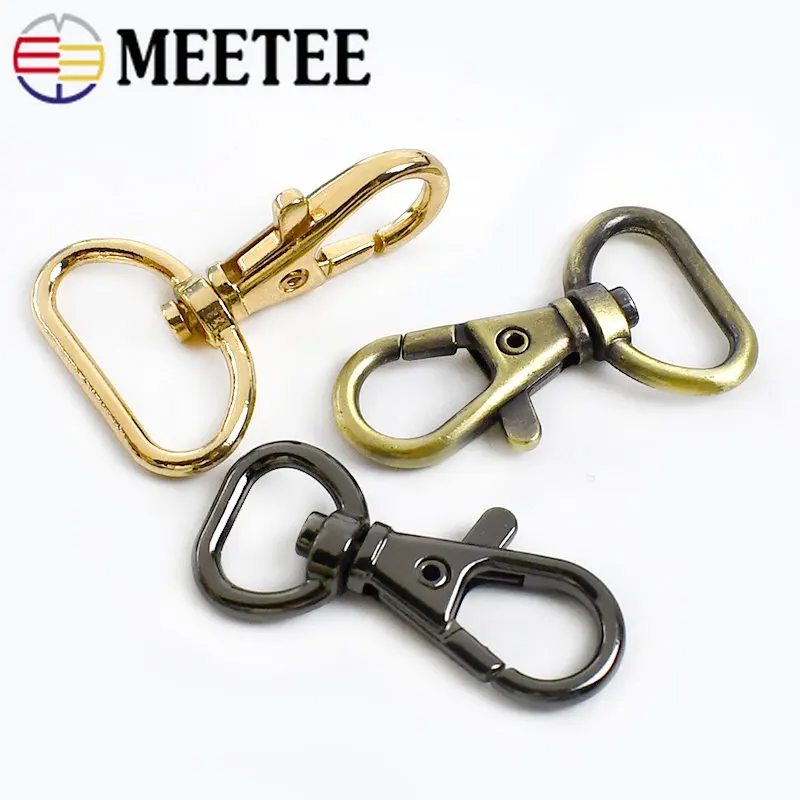 20/30Pcs 10/13/16/20/25mm Metal Buckle For Bag Strap Swivel Lobster Clasp Dog Collar Spring Snap Hook DIY Hardware Accessories