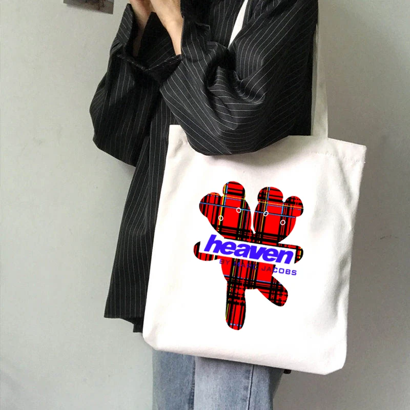 Casual shopper bag fashion school bag Korea Ulzzang Ins large capacity Harajuku women shoulder bag art abstract cartoon bags y2k