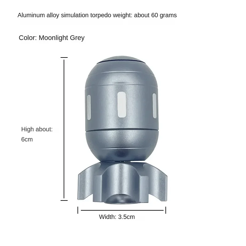 Gyroscope en métal en forme de torpille pour adulte, Fidget Spinner, jouet de bureau, anti-Stress, jouet rotatif portatif, ornements de bureau