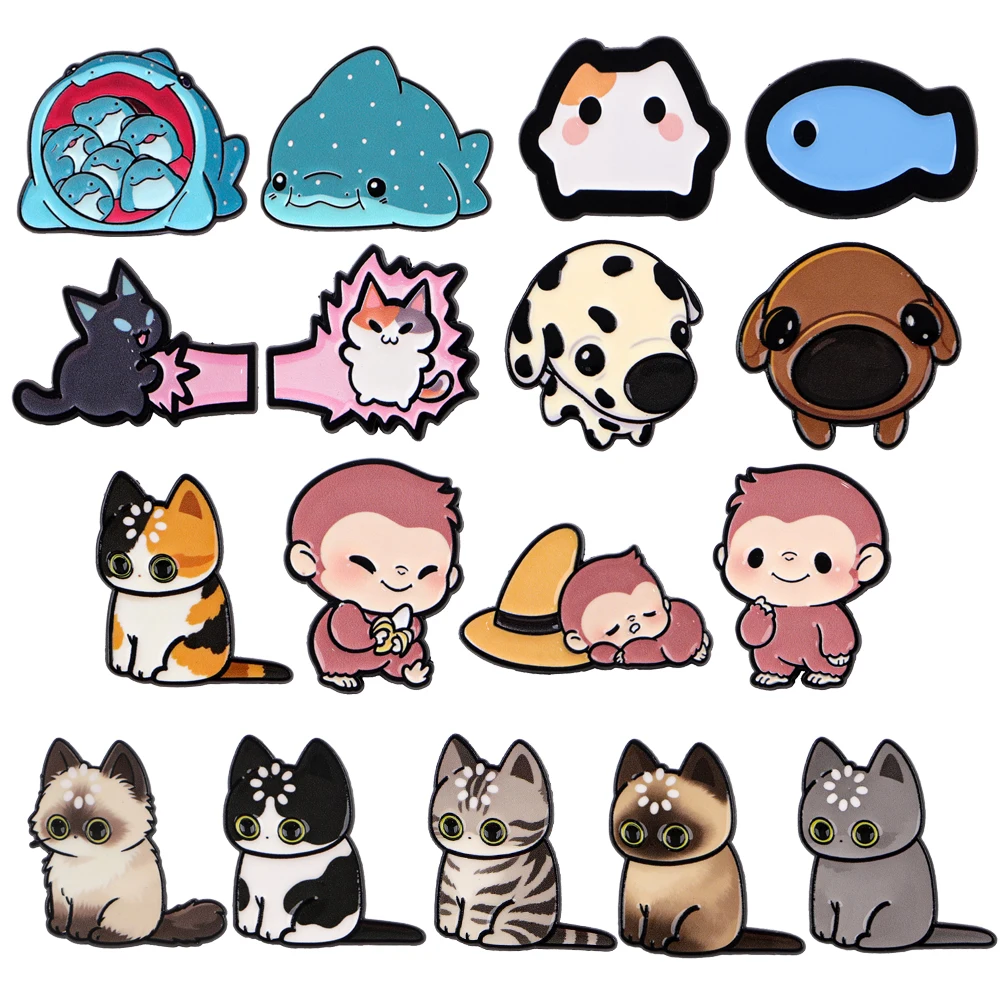 

Cartoon Animal Set Cats Soft Enamel Pins Women Men Lapel Pins Badges Backpack Pins Brooches for Clothes Jewelry Accessories