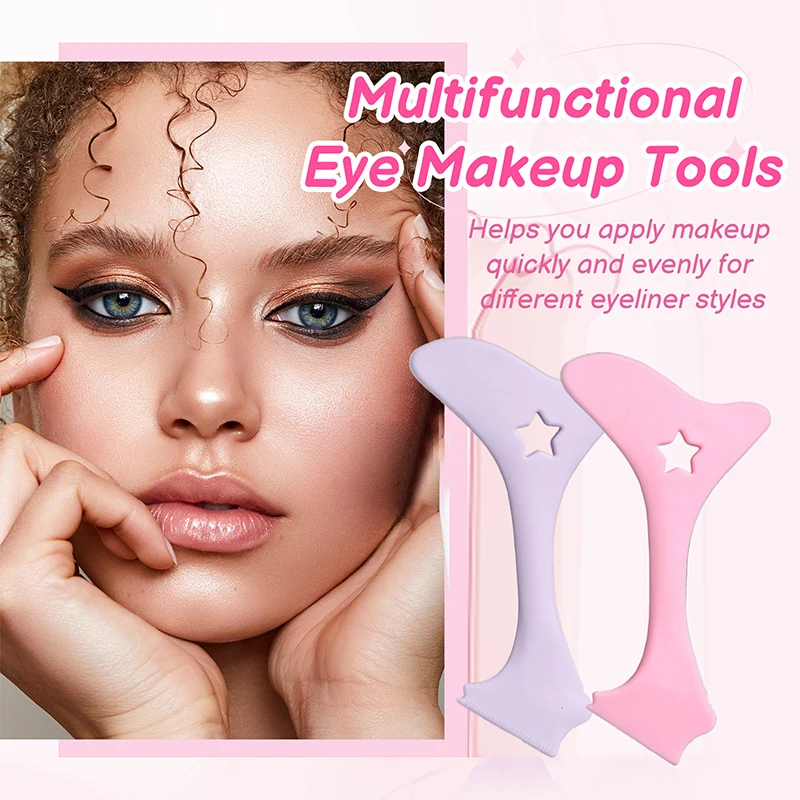 Eyeliner-Applikatoren, Guides, Mascara-Schild für Make-up, wiederverwendbare Augenschablonen, Wimpern, Lidschatten, Lippen-Applikatoren, Make-up-Hilfe-Werkzeug