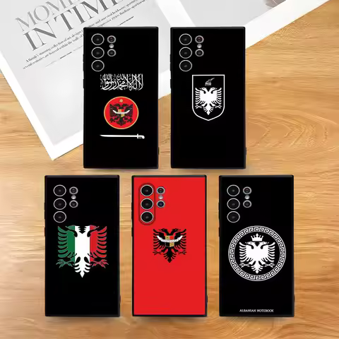 UCK Albania Passport Flag Phone Case Skin-Friendly Soft TPU Case Compatible With Samsung S21/S22/S23/S24/S25 FE/Plus/Ultra