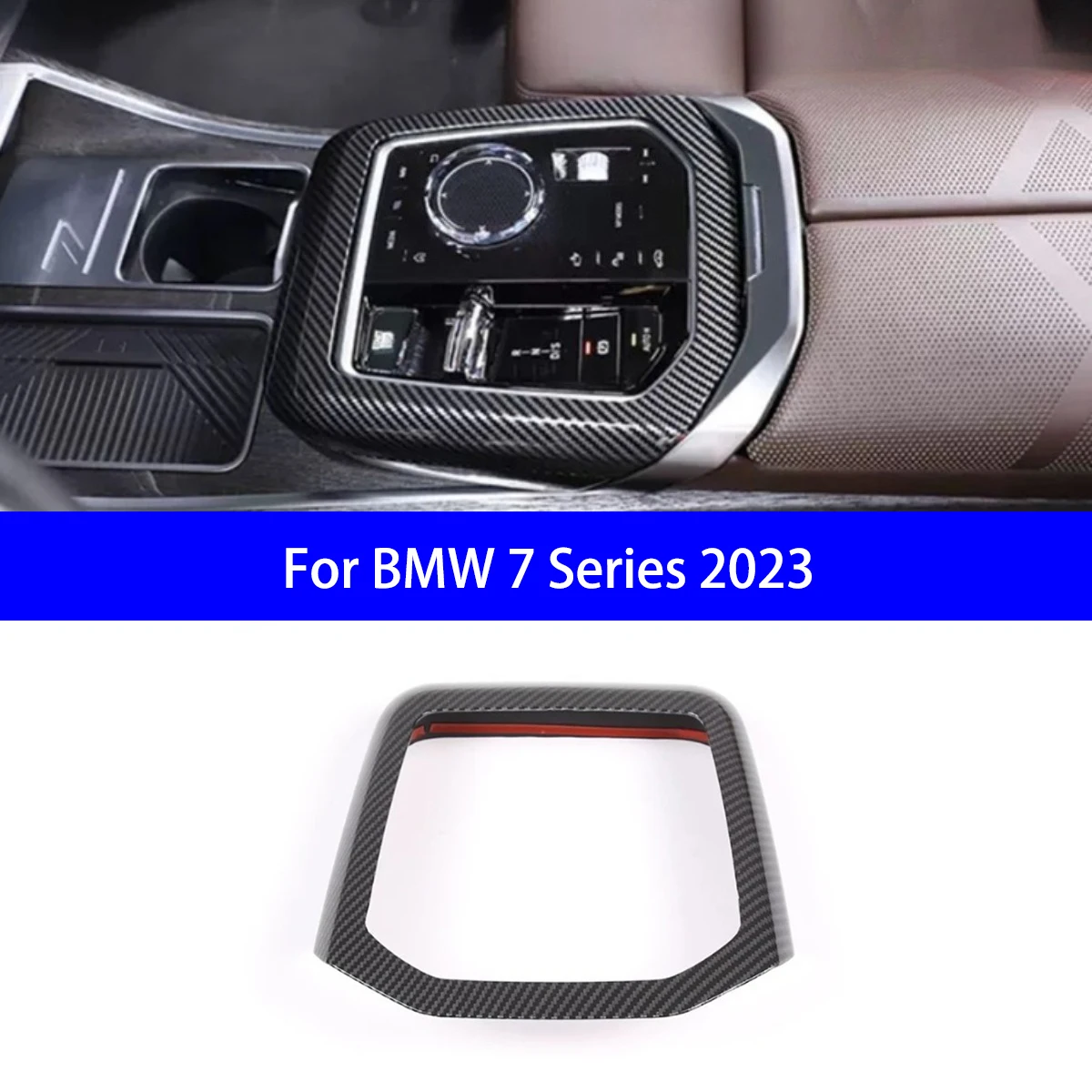 

Для BMW 7 серии 2023, роскошное издание, сухая мультимедиа из углеродного волокна/рулевое колесо/подстаканник для чая/украшение интерьера приборной панели