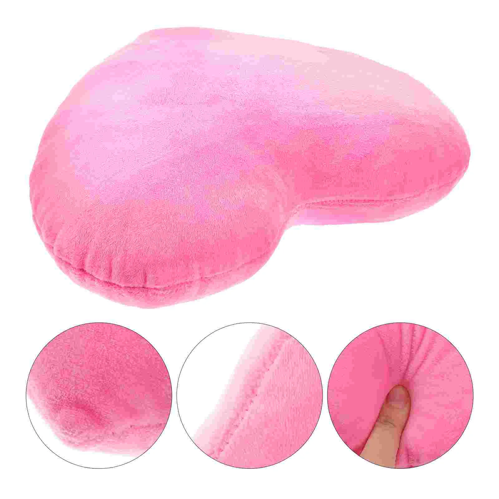 Wedge Pillow Heart Shaped Valentine Cushion Pad Throw Decoration Pink Sofa Women's