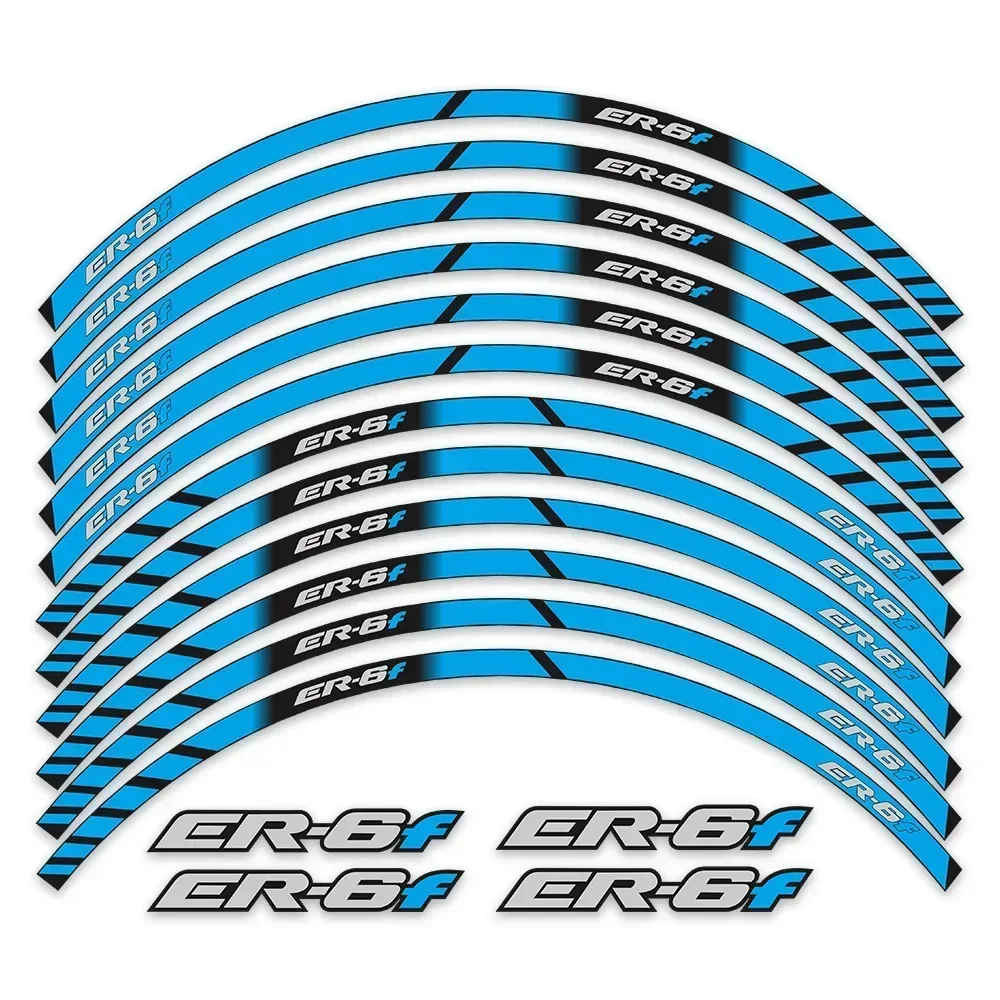 For Kawasaki  ER-6F ER6F ER 6F Motorcycle Parts Contour Wheel Decoration Decal Sticker - 5 Motor