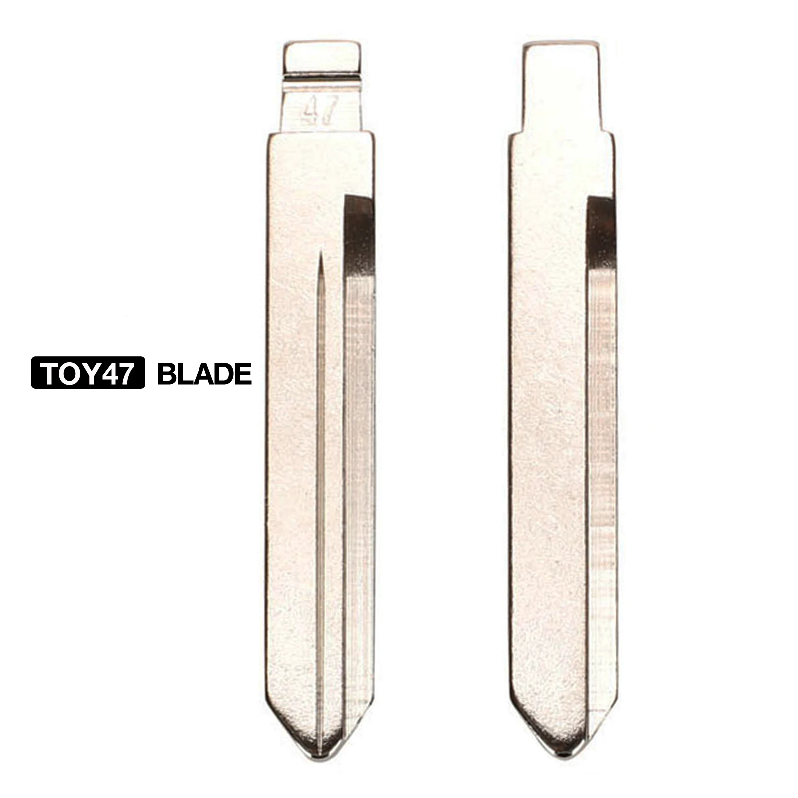 

jingyuqin 10PCS Replace Remote Control Car Key With Toy47 Blade For Toyota Corolla Flip Blade KD Remote Uncut Key Blade Blank