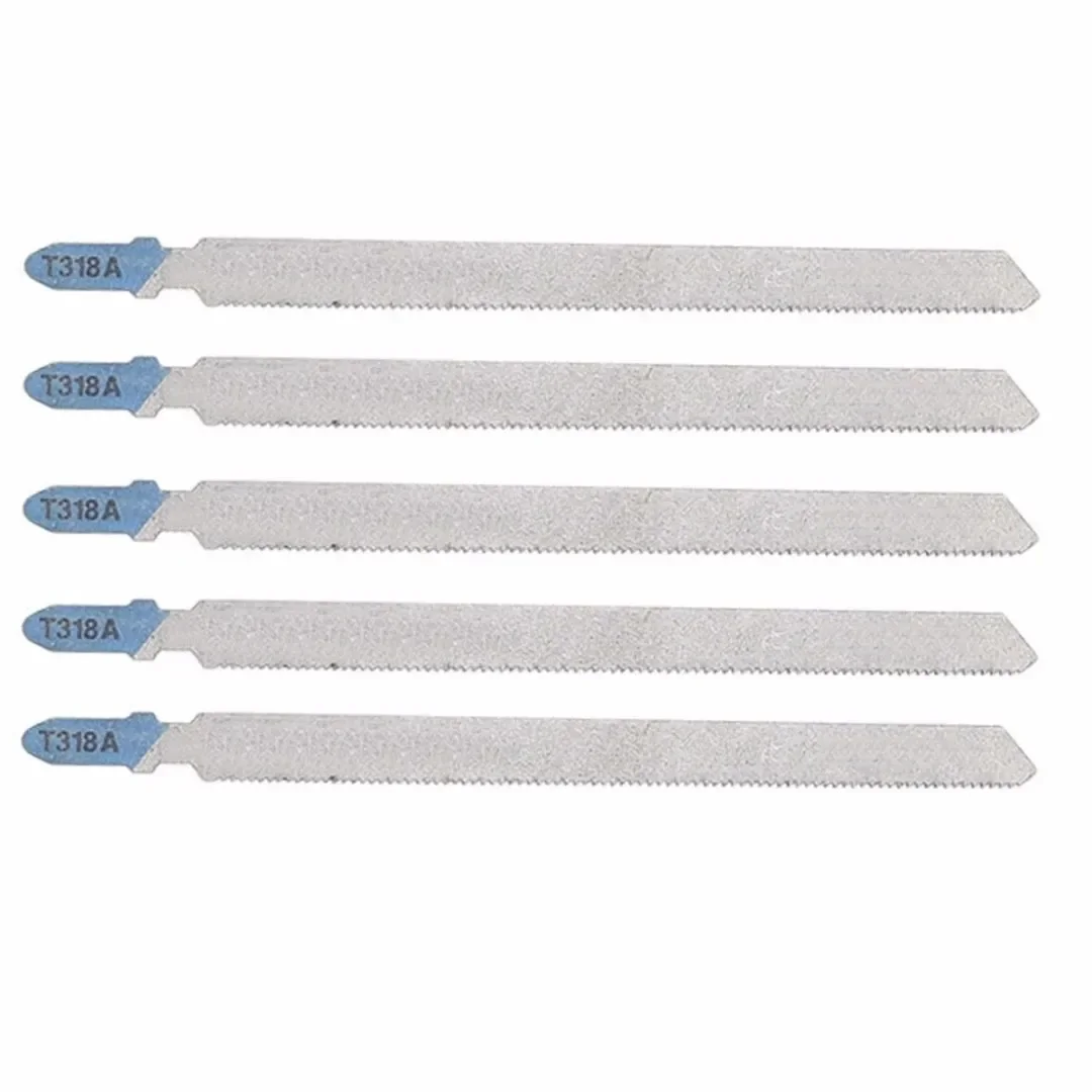 Jigsaw Blade Jigsaw Blades For Fibreboard For Wood PVC Set T318A 132mm Length 5Pcs Accessories Parts Replacement