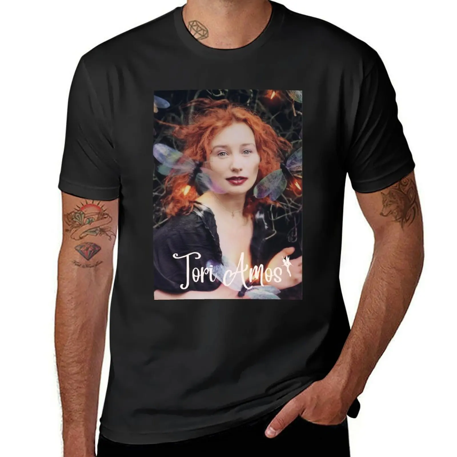 Tori Amos FTCH Era Art Album Dragonfly Fairy Queen T-Shirt plus size tops oversized new edition sweat shirts, men