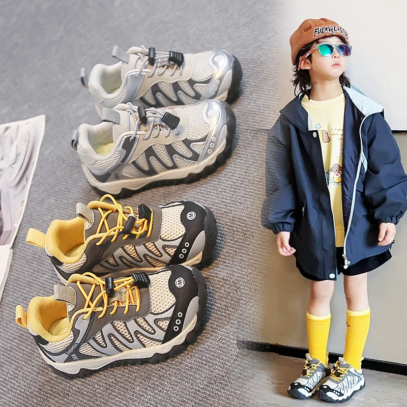 

Spring and Autumn New Children's Casual Sports Shoes Unisex Comfortable Breathable Fashionable Non-Slip Casual Shoes Size26-37