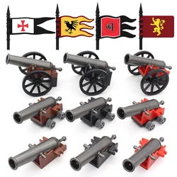 Middle Ages Napoleonic War  Mini Military Flag Artillery Cannon Shell Weapons Model Assembly Building Blocks Kids Toys    ﻿