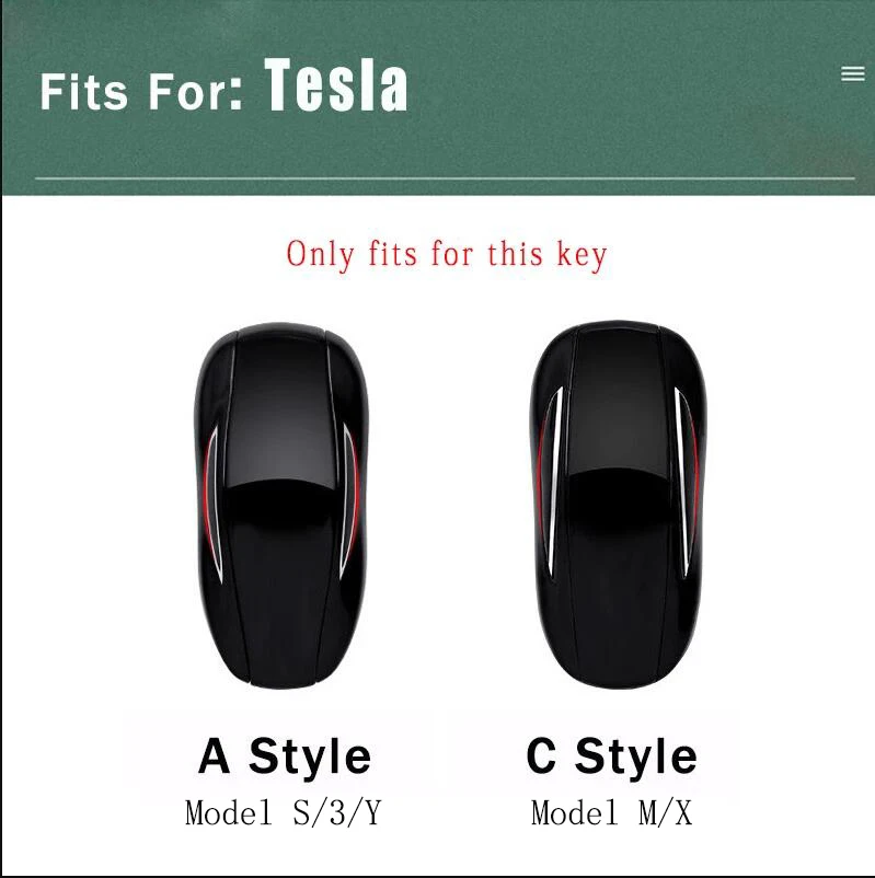 Zinc Alloy Car Smart Remote Key Case Cover Holder Fob For Tesla Model 3 Model S Model Y Model X Protector Keychain Accessories