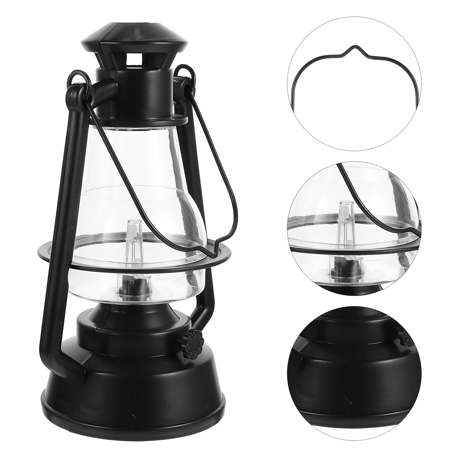 Retro Lantern House Decoration Lamp Decorative Vintage Light Night Mini Campfire Oil Atmosphere Camping Plastic Candlelight