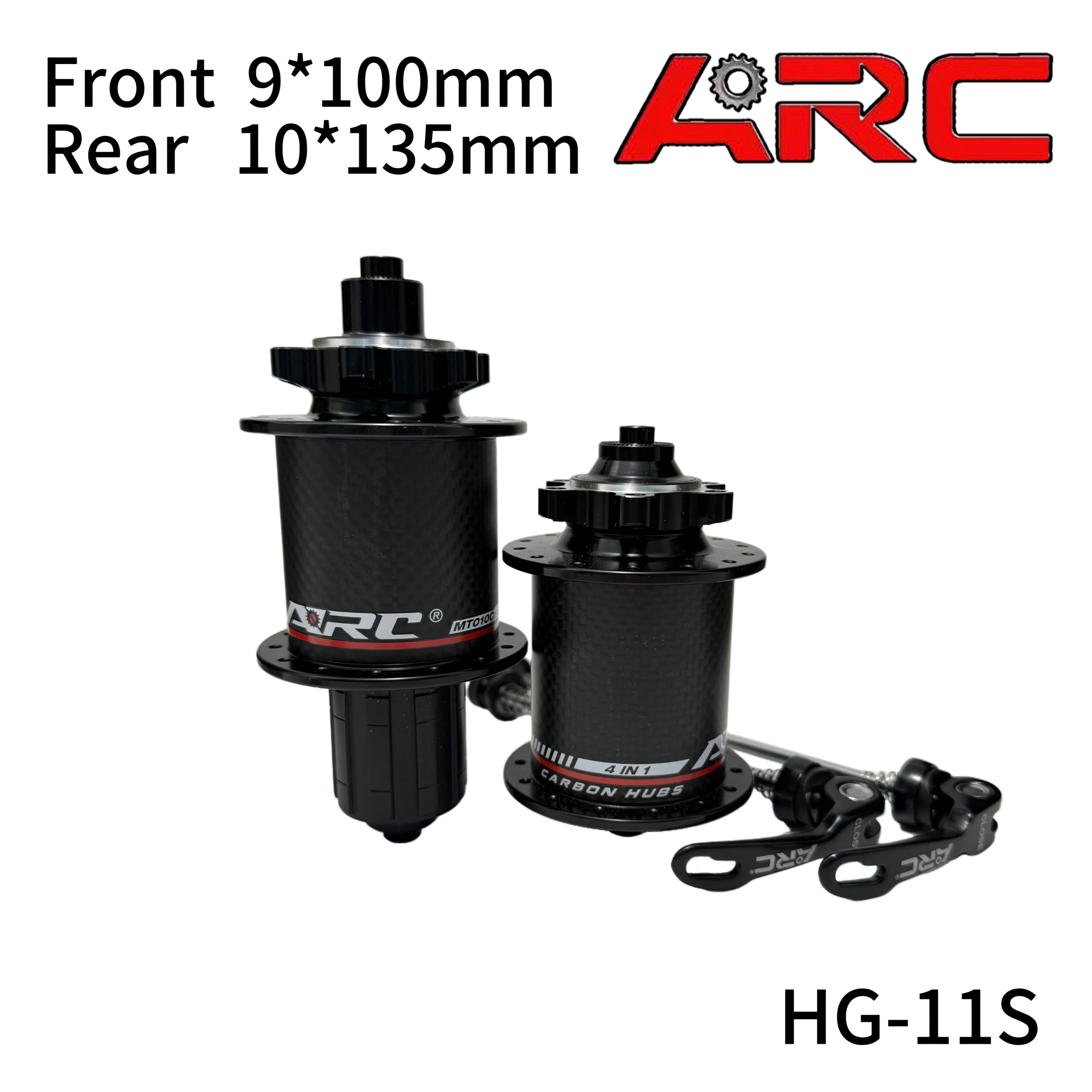 

ARC MT010 Pro 4-в-1 карбоновые втулки для горного велосипеда, 4 герметичных подшипника, 6 защелок, 114 щелчков, для HG 8 9 10 11S XD MS