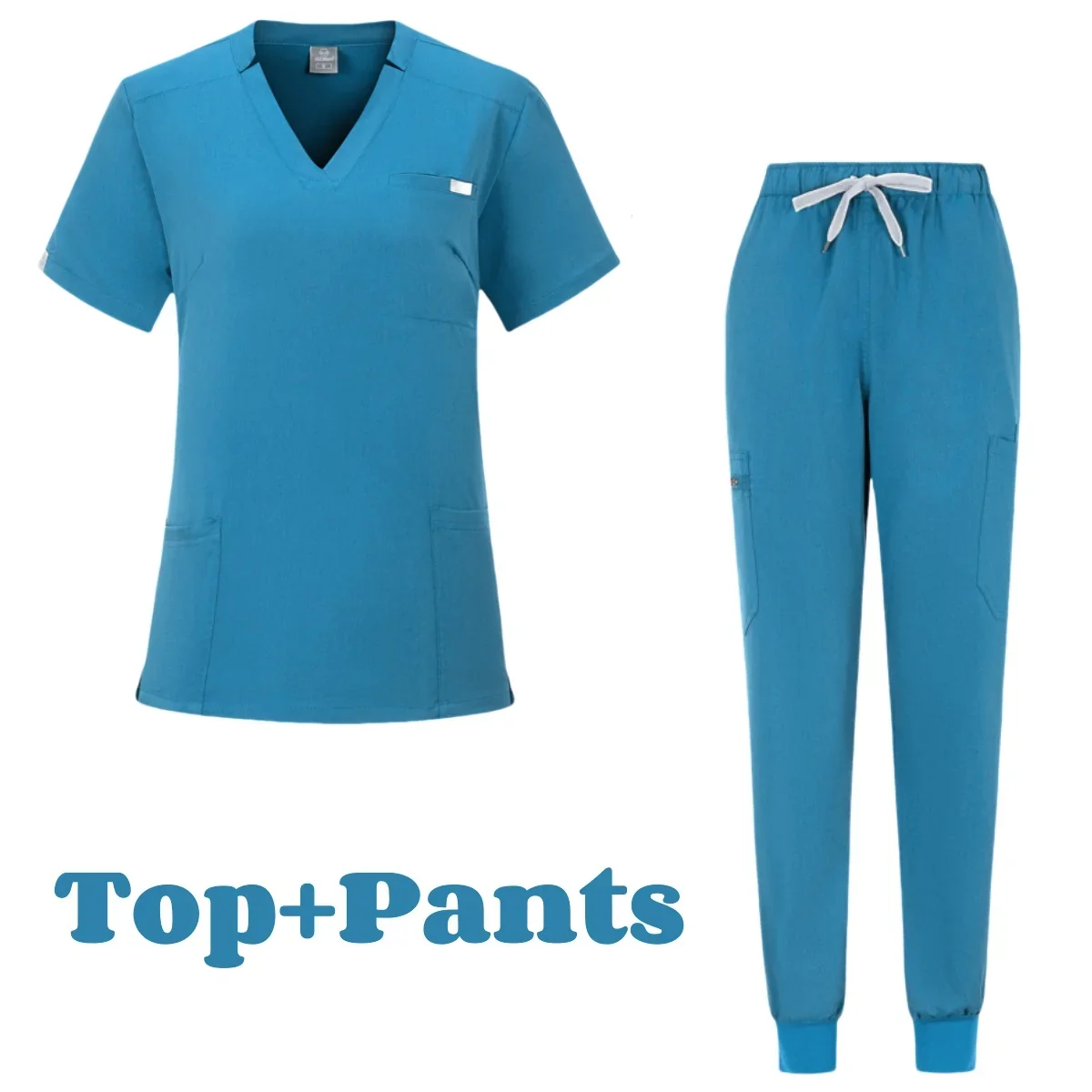 Kurzarm Krankenschwester Kleid Uniform Stilvolle Weibliche Frauen Binden Medizinische Peelings Krankenschwester Uniform Medizinische Spa Frauen Uniformen