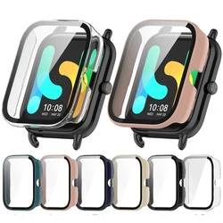 1pc One-piece Watch Case PC Frame+Temapered Glass Screen Protector for Haylou RS4 Plus (LS11/ LS12)/ GST Lite (LS13)/GST (LS09B)