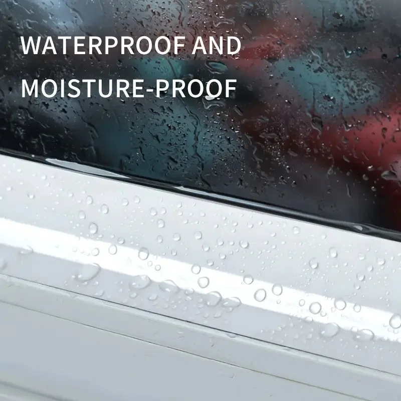 2 Rolls Winter Window Draft‑Proof Sealing Tape, High‑Adhesive Window Insulation Film, Windproof Waterproof Residue‑Free Seal Str