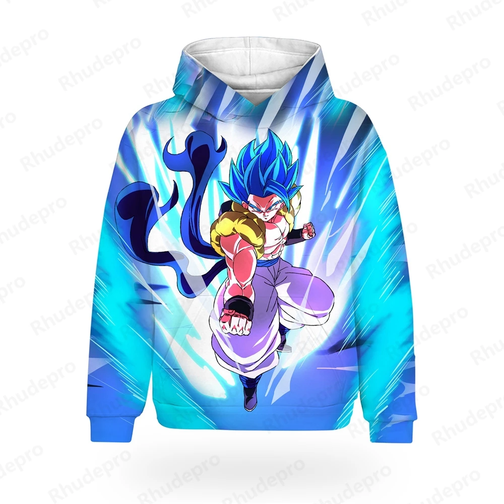 

Dragon Ball Hoodie Men Fashion Goku Anime Streetwear Trend Super Saiya Vegeta Oversized Hip Hop Y2k Children's