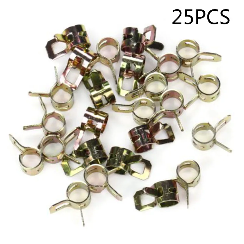 Nails hose Clip Tubes water fastener fuel water pipe Fits 1/4 Hose for Home & Garden Hose Spring Action Nails hose