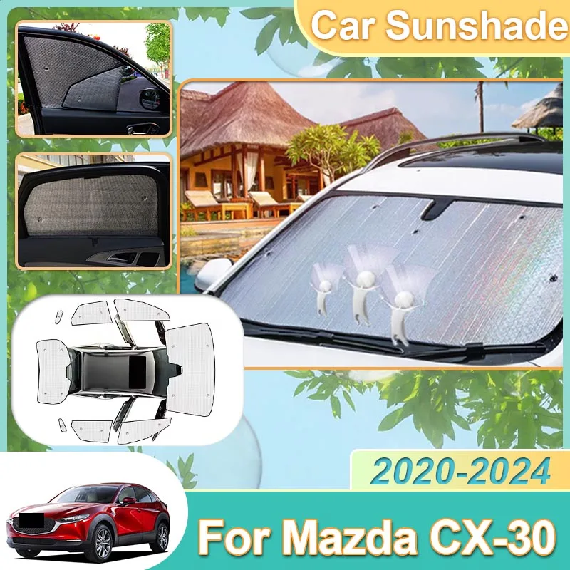 

Car Sunshade Window Curtains Sun Protection Sunshading Board Auto Accessories For Mazda CX-30 CX30 CX 30 DM 2020-2024 2022 2023