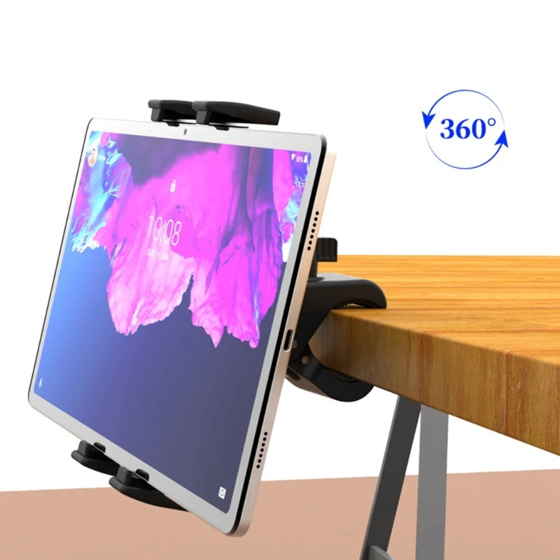 회전 자전거 태블릿 마운트 홀더, 실내 고정식 운동 자전거 태블릿 클램프, 체육관 러닝머신 타원형 태블릿 Dropship