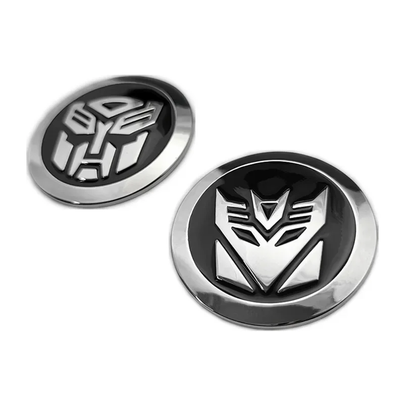 Transformers 3D Car Stickers Decepticon Emblem Tail Badge Emblem Decal Cool Autobots Logo Cars Styling Accessories Auto Sticker