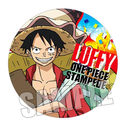 قطعة واحدة فيلم ختم أنيمي شارة دبوس لوفي زورو نامي وانو كوني جير 5 عمل الشكل تحصيل البضائع تأثيري