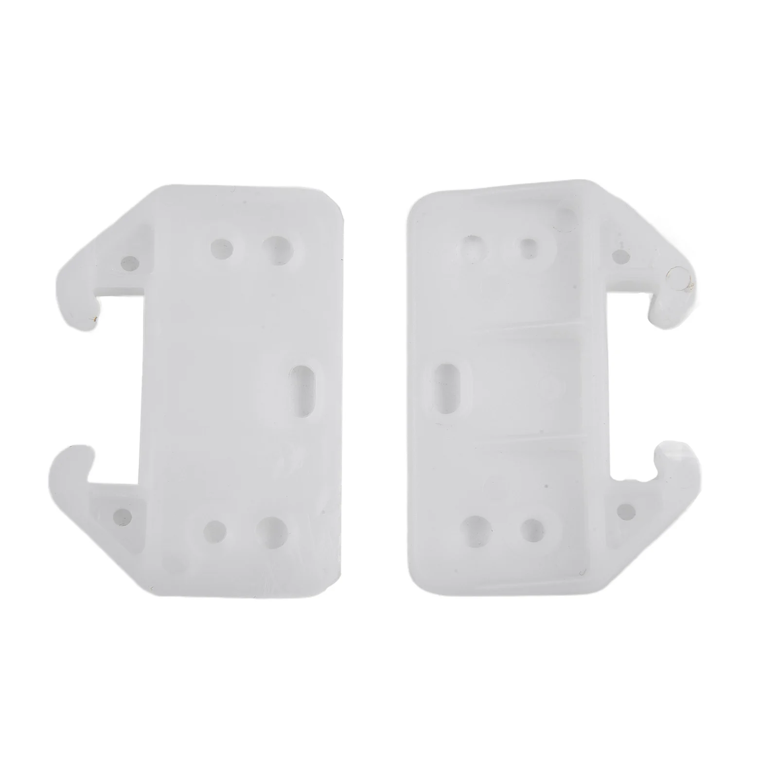10pcs Drawer Slides Guides for Dresser Cabinet Closet Replacement – Plastic Rail Brackets 60x42x7.5mm with 30 Screws Included