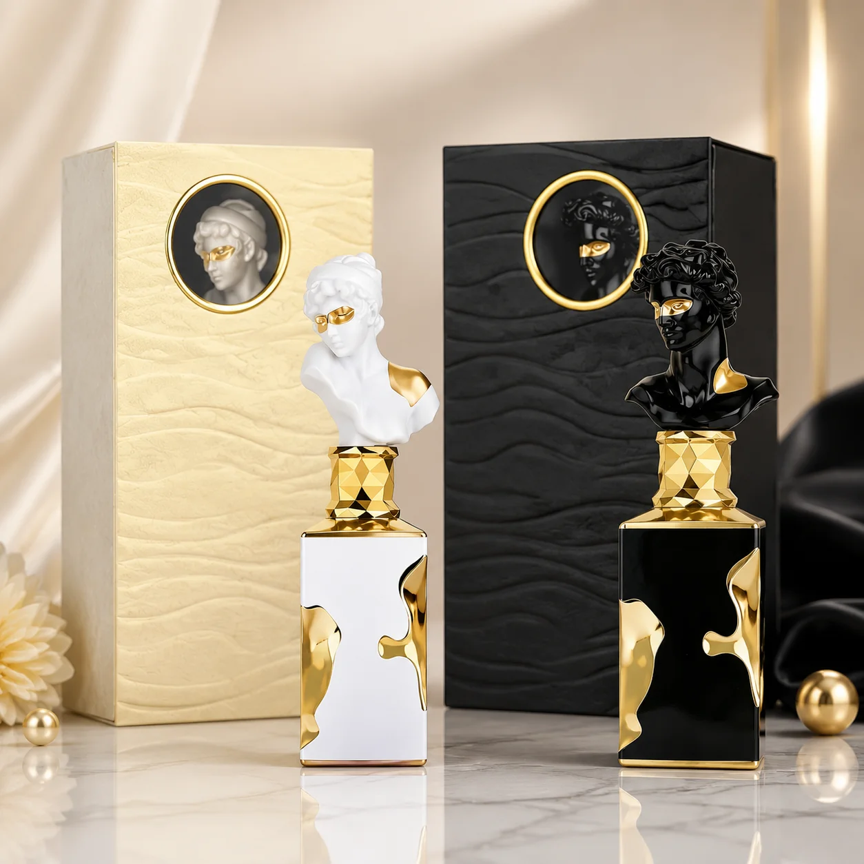 Home Bar Accessories - Couple Perfume Set for Him &
