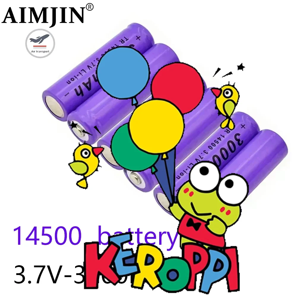3000mAH AA 3.7V 14500 rechargeable lithium-ion battery, replacement battery, used for radios, microphones, Electric toys, etc
