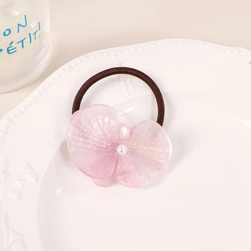 

Acetic Acid Butterfly Orchid Hairpin Hair Rope Korean Style Flower Duckbill Clip Side Clip Hair Accessories Fresh Barrettes