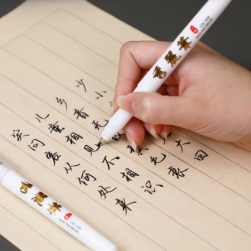 3/1pcs Brush Pen Hand Lettering Calligraphy Pen Set Drawing Writing Signature Learning Extra Fine Markers Art Supplies School